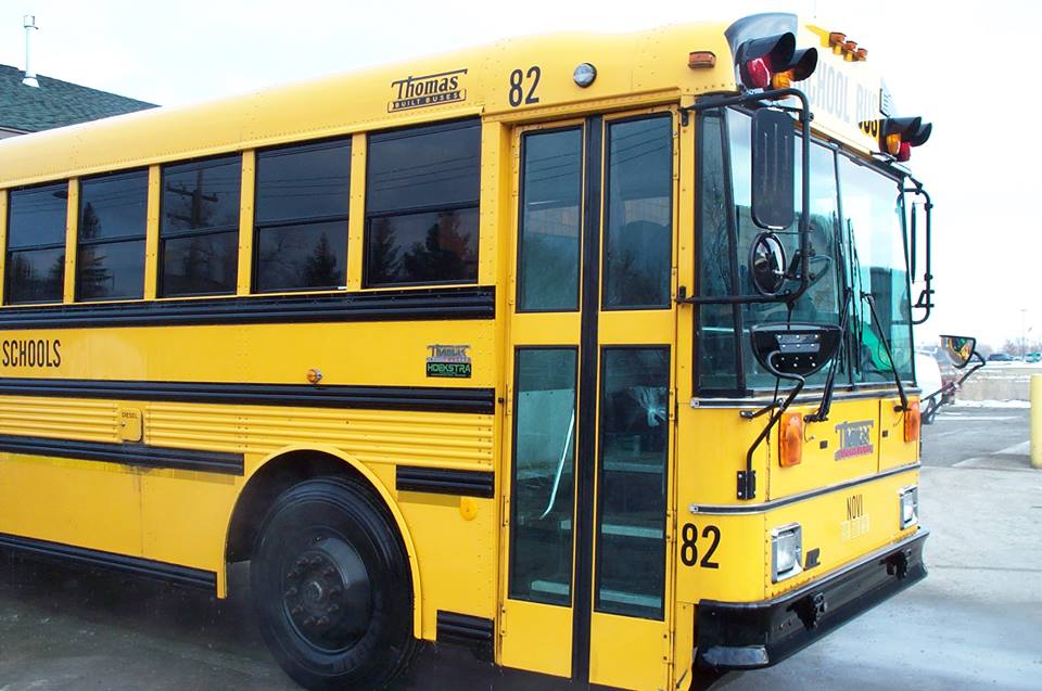 clean school bus