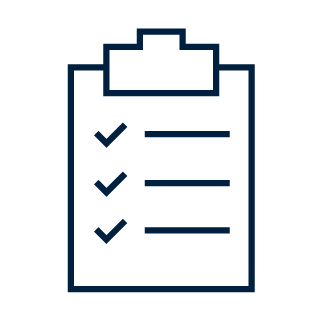 clipboard with checklist icon