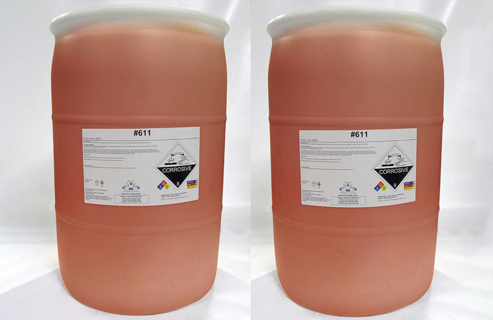photo of 611 high-alkaline degreaser in drum container